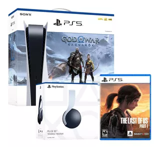 Consola Ps5 Bundle God Of War + The Last Of Us + Audifono