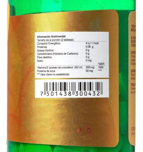 Vitamina E 60 Tabletas Modern Research Sabor Sin Sabor