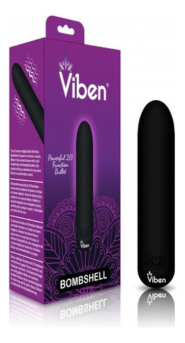 Bala Vibradora Viben Anal Clitoral Consolador Dildo Sexshop Color Negro