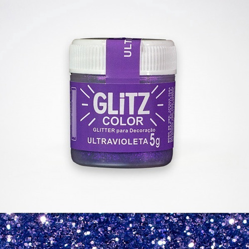 Glitter Para Decoración  Glitz Ultravioleta  5g Repostería