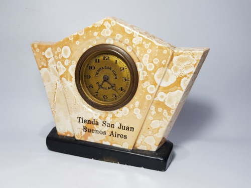 Imagen 1 de 8 de Antiguo Reloj Art Deco San Juan Cerámica Bronce Mag 56867