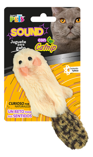 Fancy Pets Juguete Gato Skin Sound Con Catnip Skin Leopardo