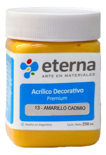 Acrilico Eterna 11 Amarillo Medio X 250ml
