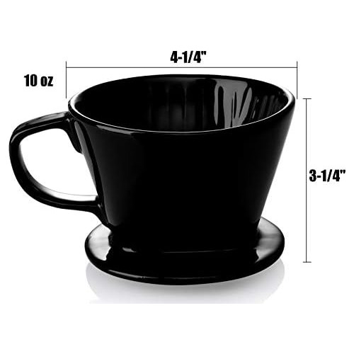Filtro De Goteo De Café De Cerámica De 2 Paquetes, 10...
