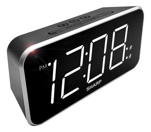 Reloj Despertador Sharp Jumbo Pantalla De Fácil Lectura...