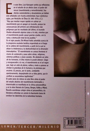 Imagen 2 de 3 de Luis Kancyper, Resentimiento Terminable E Interminable