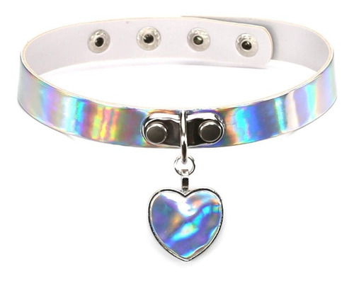 Collar Choker Gargantilla Punky Colgante Corazon Mujer Moda