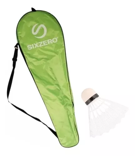 Kit Badminton Adulto 2 Raquetas + 2 Plumas + Funda Sixzero