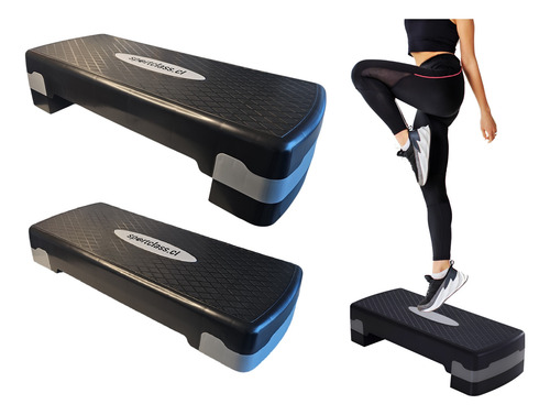 Step Aerobico Sportclass Regulable 2 Niveles Altura 10-15 Cm