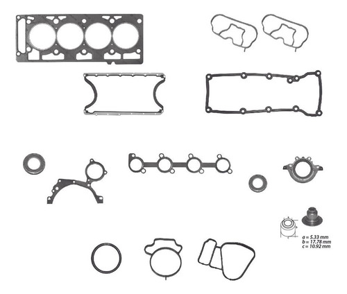 Kit Juntas Ford Courier Xl 2001-2012 1.6v 4l