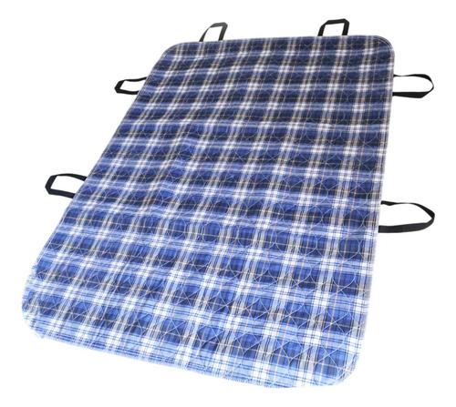 Colchoneta De Posicionamiento Con Asas Plaid Azul 80x90cm