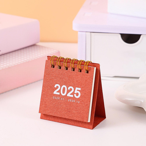 Calendario De Escritorio Pequeño, Calendario De Pie, Rojo