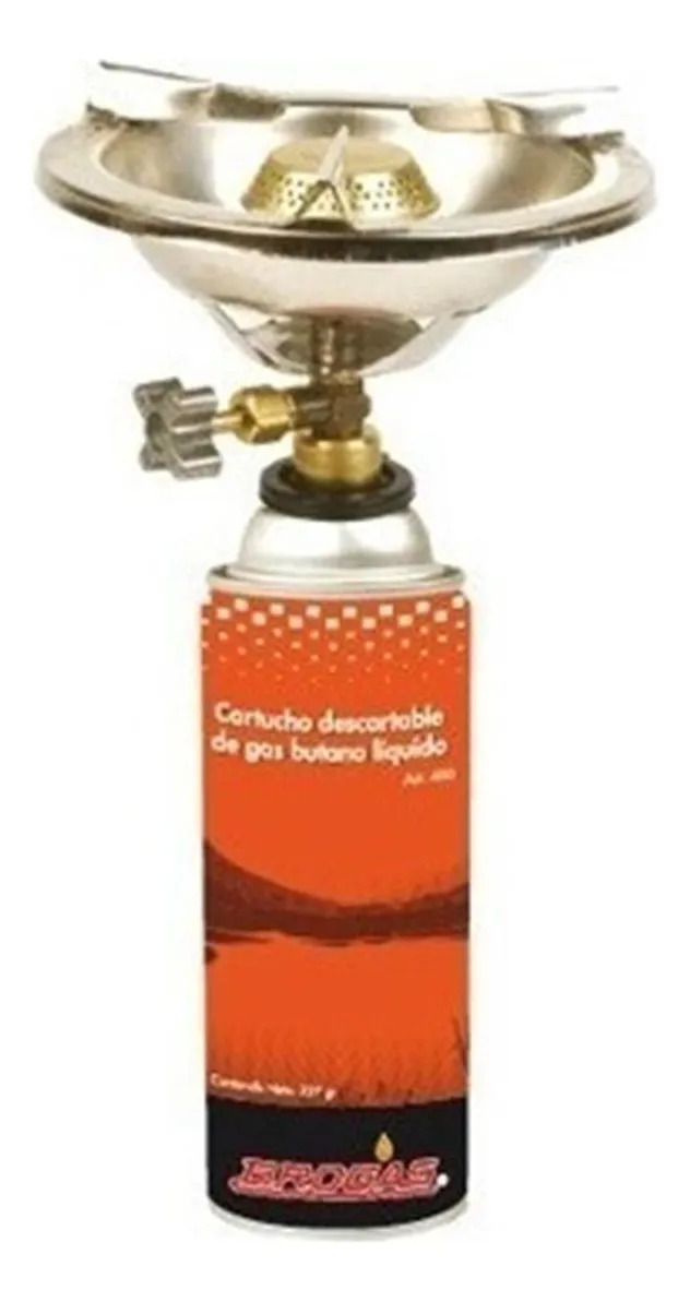 Calentador Mini Anafe Brogas Portatil + Cartucho Gas Butano
