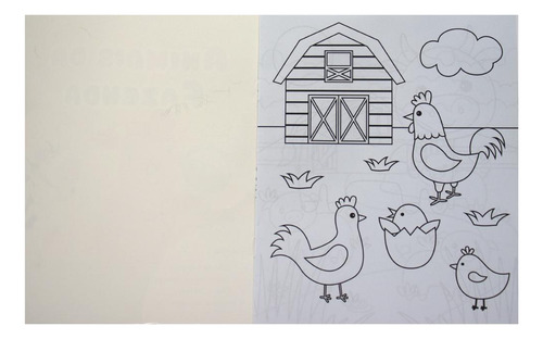 Colorir E Imaginar: Animais Da Fazenda, De Brijbasi Art Press Ltd. Editorial Brasileitura, Capa Mole, Edição 1 Em Português, 2024