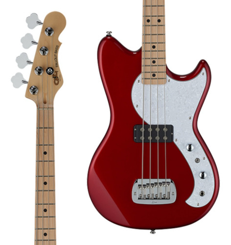 Baixo 4 Cordas G&l Tribute Fallout Short Scale Candy Apple