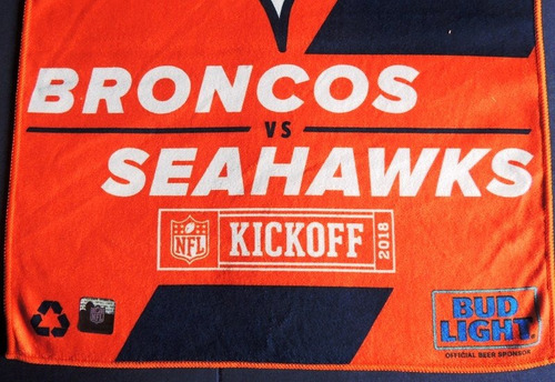 Broncos Denver Kickoff 2018 Pack Toalla Botella Programa Nfl