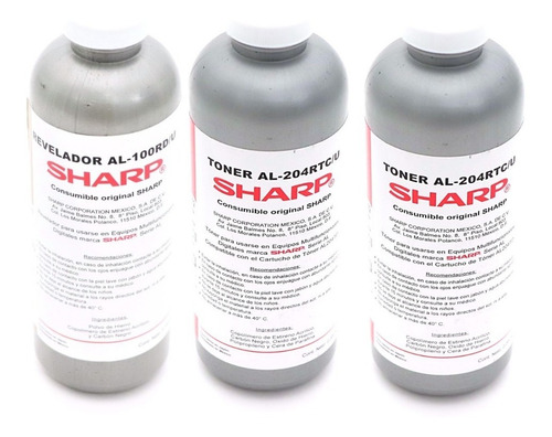 Imagen 1 de 2 de Sharp Paquete Al100rt (al204rt 2 Pzas, Al100rd 1 Pza)