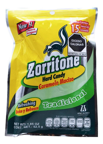 Imagen 1 de 2 de Zorritone Caramelo Tradicional 15 Caramelos Garganta Irritad
