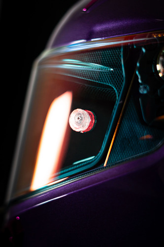 Casco Para Motociclista Certificado Ece 2206 Dot Xtrong R1 Violeta Oscuro Morado Rosa S