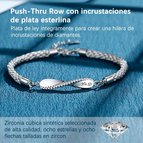2pulseras Pareja Mujer Hombres El Bucle De Möbius Color 2pcs Hombre Mujer