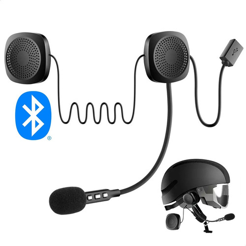 Auricular Bluetooth Casco Moto Micrófono Manos Libres Mh01