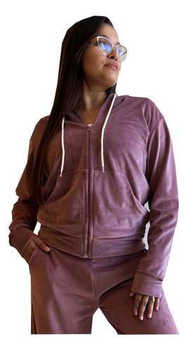 Buzo Campera Mujer Hoodie Largo Gym Camperon Fitnes Buso 01