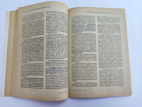 Libro Plan Nacional De Desarrollo, 1989-1994 167b9 (Usado)