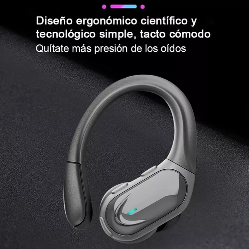 Auriculares inalámbricos 5.3 Bluetooth con funda de carga inalámbrica de 60  horas, pantalla LED, auriculares con cancelación de ruido, tacto