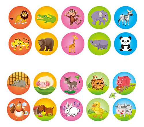50 Piezas De Sellos De Goma De Dibujos Animados For Niños