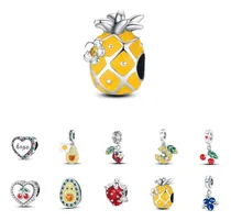 Comprar Charm De Plata 925 Fruta For Pandor Pulsera Dijes De Oro Diy