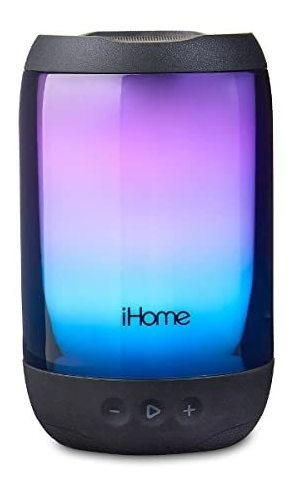 Ihome Impermeable Parlante Azul Con Luces, Altavoz F7lmx