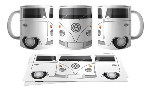 Taza Ceramica Modelo Combi Vw Volkswagen Calidad Importada