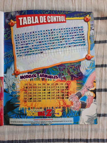 Álbum Dragon Ball Z 5 Completo Figuritas, Impecable! (Usado)