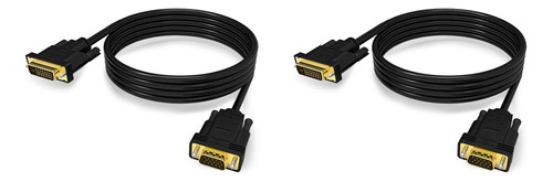 2 Cables Dvi A Vga, Dvi D 24+1 A Vga Macho A Macho W