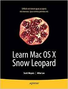 Learn Mac Os X Snow Leopard (learn Series)