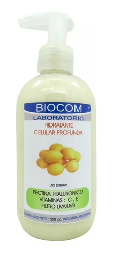 Emulsion Hidratante Facial Celular Profunda Biocom 250 Gr