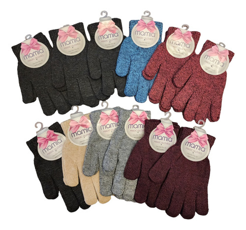 Guantes Invierno Frio Termicos 12 Pares Importados Mamia