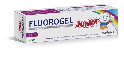 Fluorogel Junior Menta - Gel Dental Con Fluor - 60 Gr.