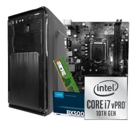 Imagen 1 de 6 de Computadora Core I7 10700 10° Gen 8gb Ram Ddr4 Ssd 240gb
