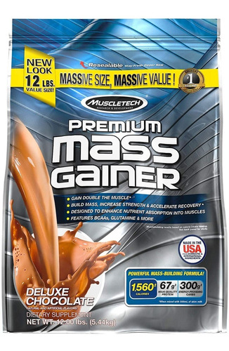 Premium Mass Gainer 12lbs Muscletech - Ganador De Peso