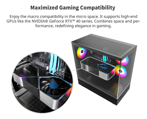 Funda Para Videojuegos Montech Xr Atx Mid-tower Con 3 Ventil