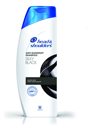 Head & Shoulders Champú Negro Sedoso, 6.1 Fl Oz