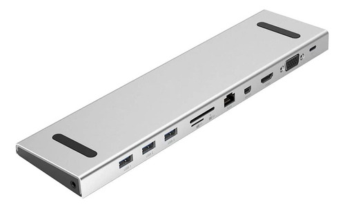 10 1 Tipo C Hub Tf Lector Tarjeta Sd Vga Mini Dp Hdmi Rj45