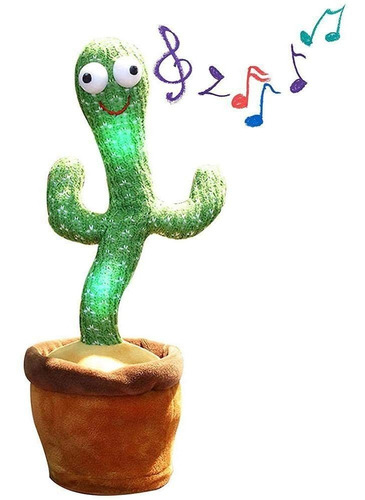 Un Cactus De Felpa Que Brilla E Imita La Conversación.