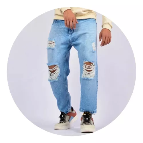 Jeans Rotos Hombre Sueltos MercadoLibre 📦