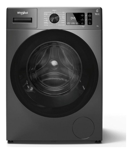 Lavarropas Whirlpool Wnq80as Carga Frontal 8kg Color Gris 