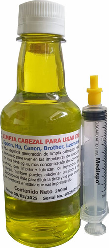 Liquido Limpia Cabezal Impresoras/250ml