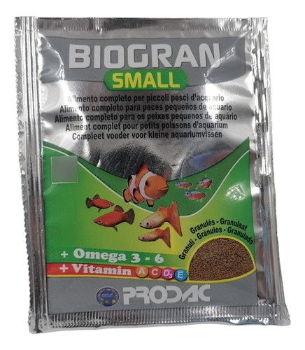 Prodac Alimento Biogran Small 4g Acuario Peces Pecera
