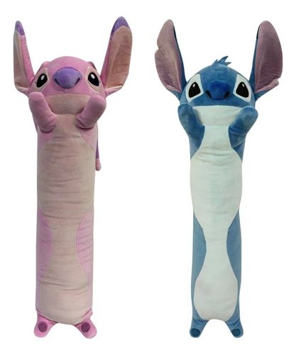Boneco Stitch Brinquedo Pelúcia Angel Almofada Infantil 70cm