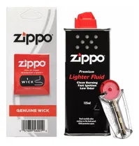 Comprar Pack Bencina Zippo + 6 Piedras Zippo + Mecha Zippo